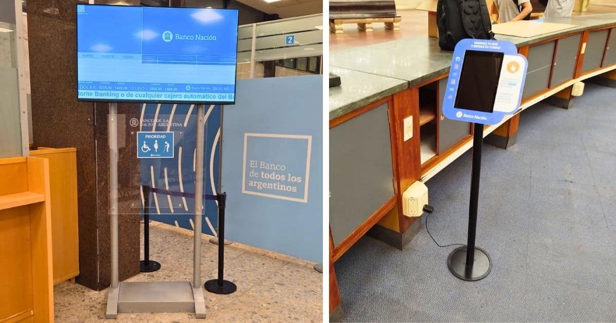 Sistema de atención y gestión de turnos sucursales Banco Nación 
