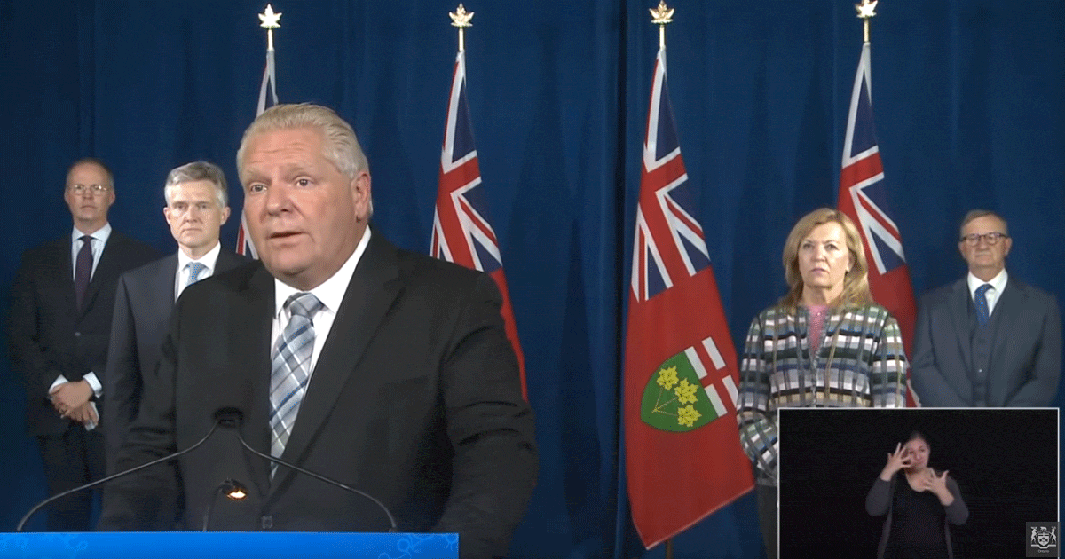 Premier Ford urges all Ontarians to celebrate Thanksgiving with immediate household
