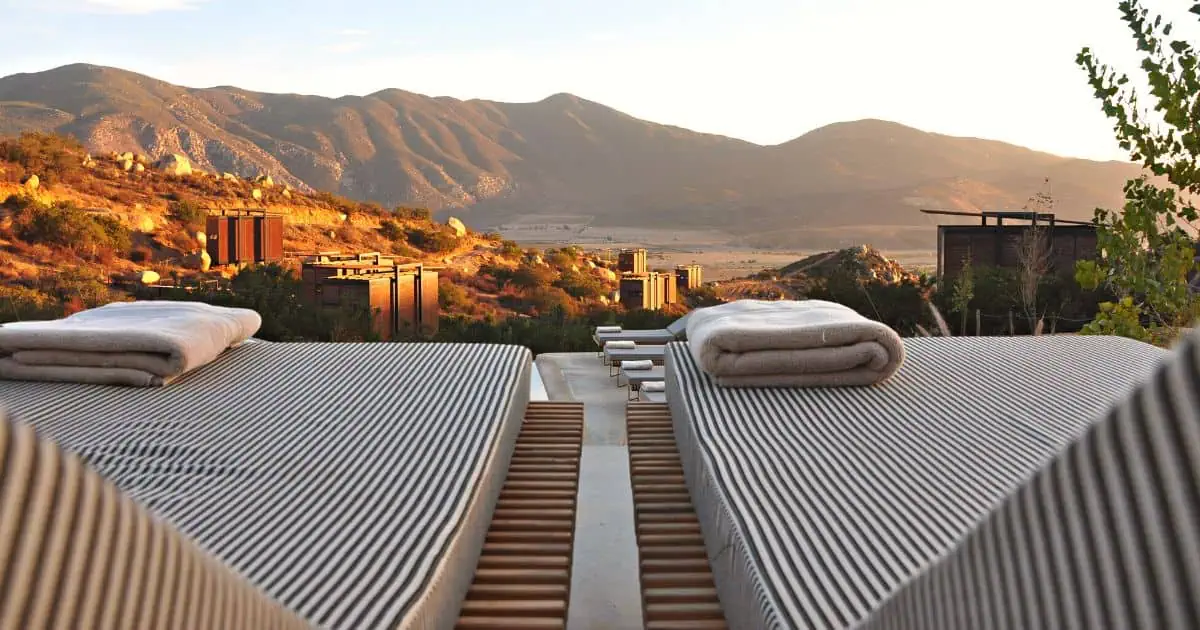 view of the mountains in one of the best Oaxaca 5 Star Hotels in Mexico