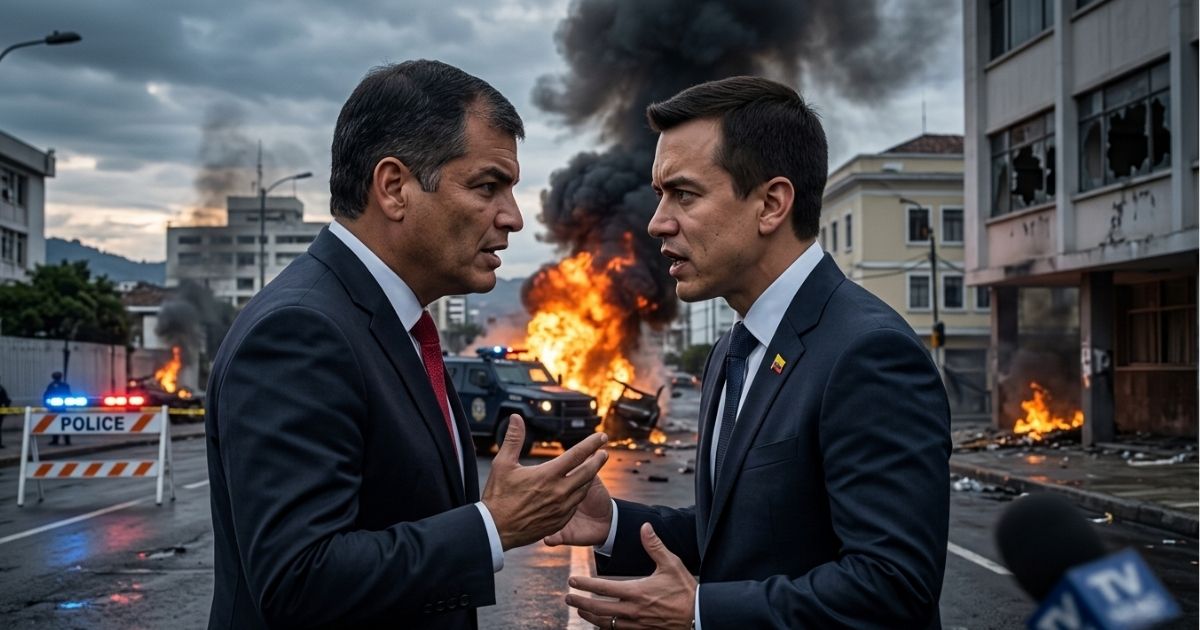 Daniel Noboa  a Rafael Correa: «El país se lo regalaste tú a los narcos»