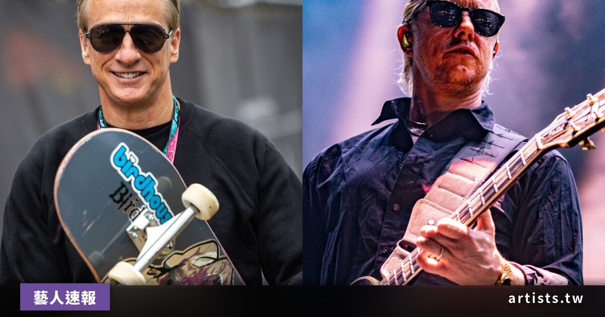 Tony Hawk 上台為 Interpol 介紹開場
