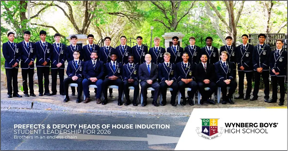 Wynberg Boys' High School leaders for 2026 - AWSUM School News