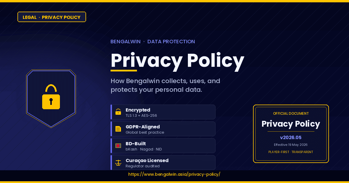 Bengalwin Privacy Policy (2026): How We Protect Your Data Safely