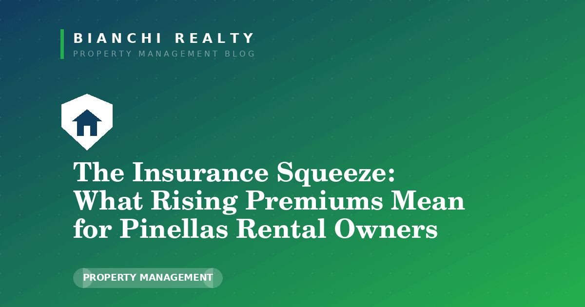 Shield and home icon representing rising property insurance costs for Pinellas County rental owners