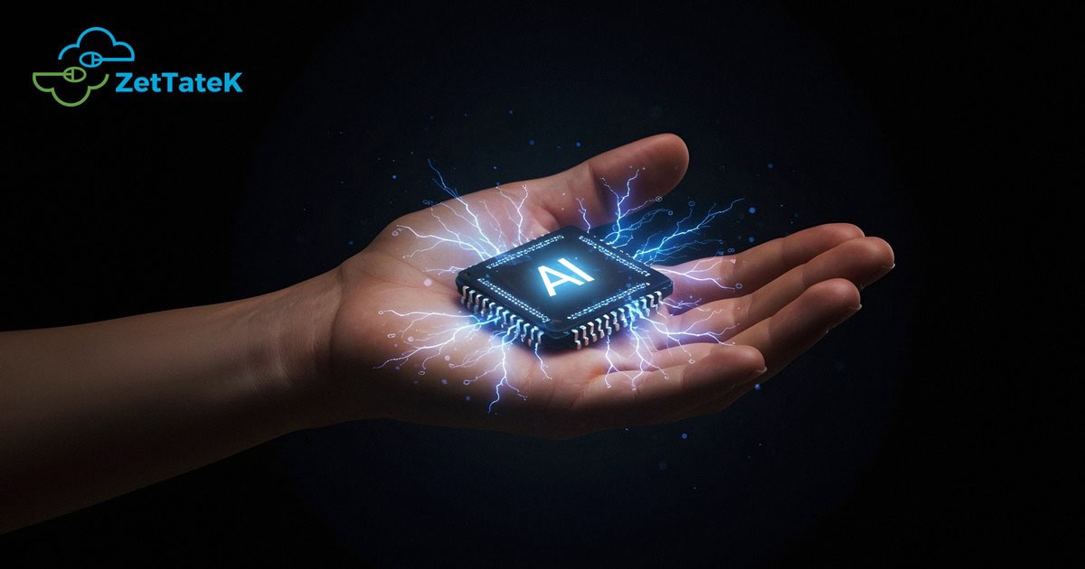 Mano sosteniendo un chip de inteligencia artificial, simbolo del shadow AI en las empresas