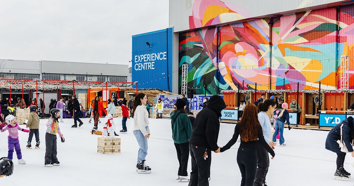 Hangar Skate Returns to YZD Dec 19 – Feb 16 with New Theme, Larger Rink, Free Skating and more