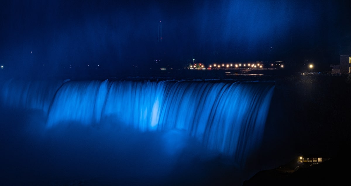 Niagara Falls to be Illuminated Blue and White in Support of Blue Jays