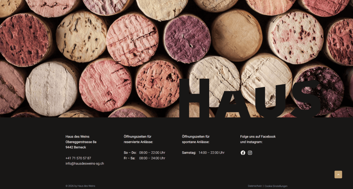 Webdesign Haus des Weins SG 5