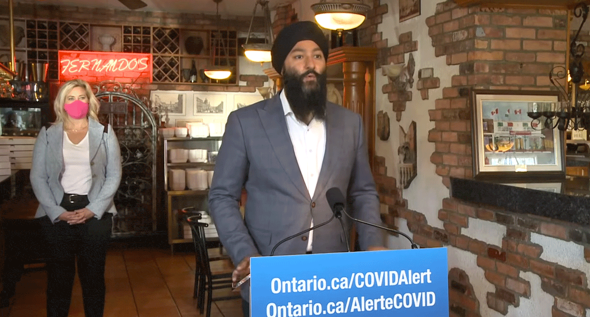 Ontario providing $300 million to restaurants to offset fixed costs due to recent health measures