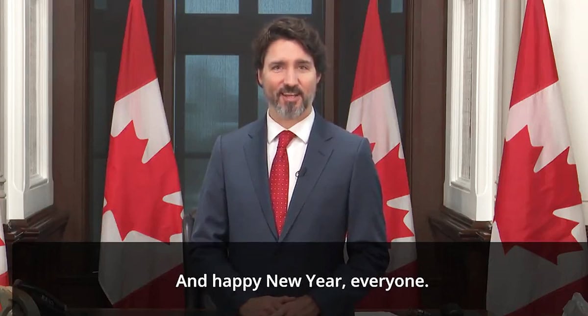 A New Year’s message from Prime Minister Justin Trudeau