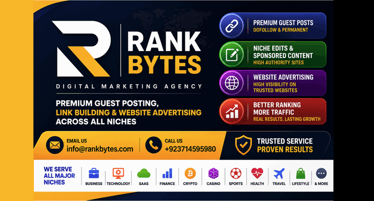 Rank Bytes – Authority Website Guest Post Placements for Stronger Search Visibility