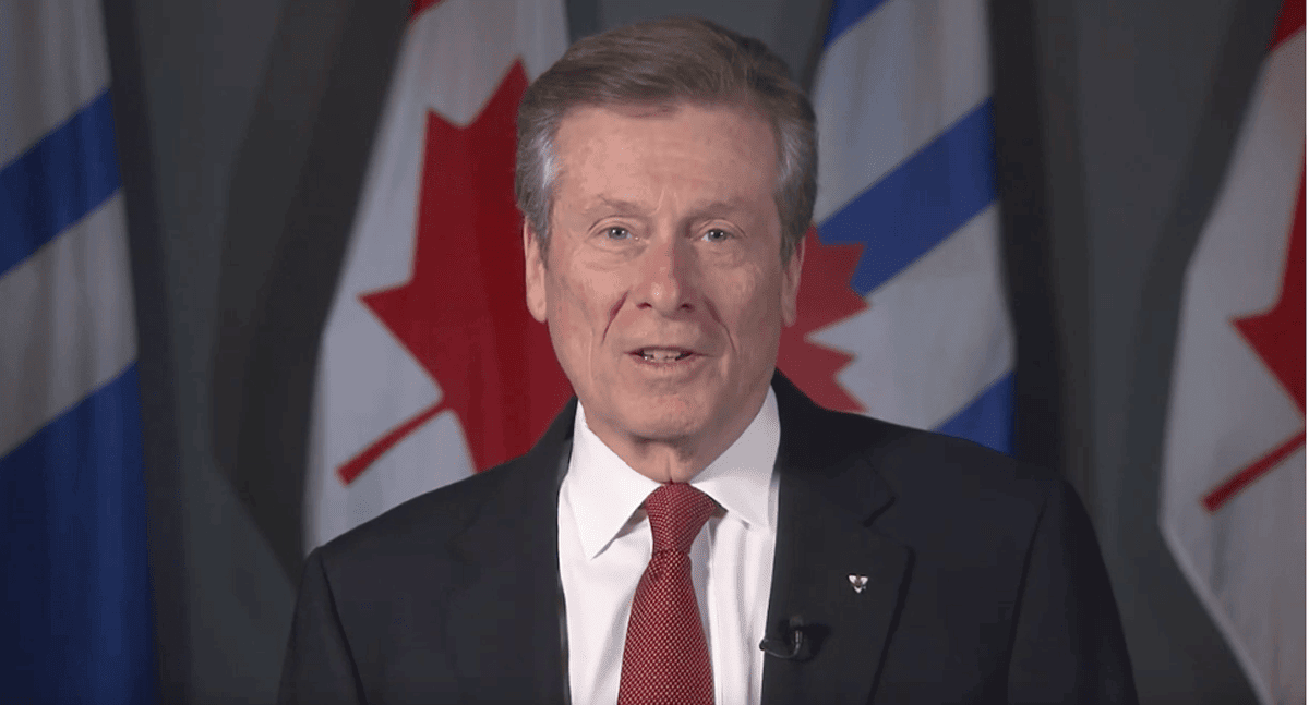 Watch: Toronto Mayor John Tory Canada Day Message