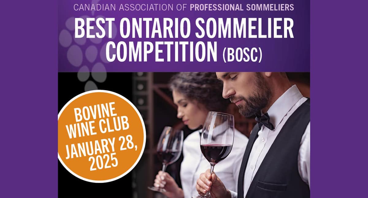 Experience CAPS Ontario’s Best Ontario Sommelier Competition live in Toronto Jan 28