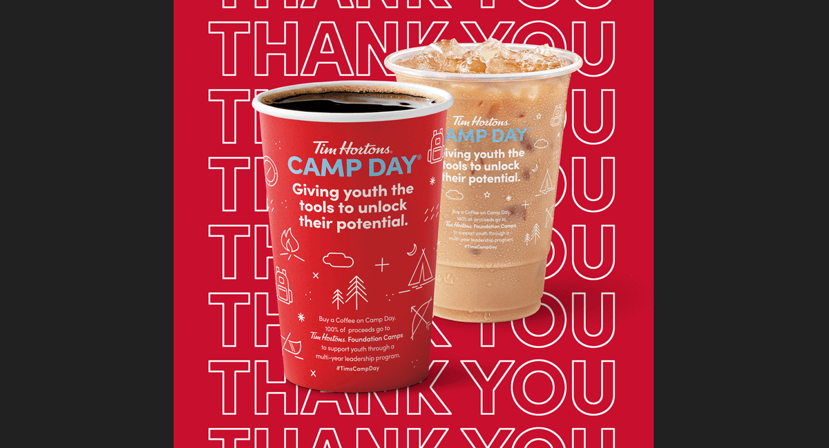 Tim Hortons thanks Canadians: Camp Day raised over $12 million to support youth from underserved communities