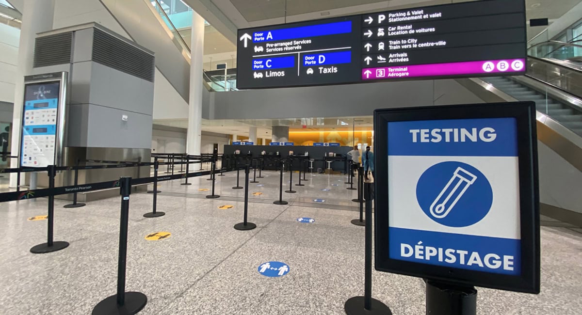 Pearson Airport launches COVID-19 test centre for arriving travellers