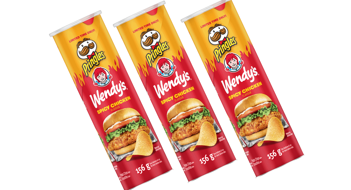 Pringles* just launched Wendy’s Spicy Chicken flavoured Chips for a limited time