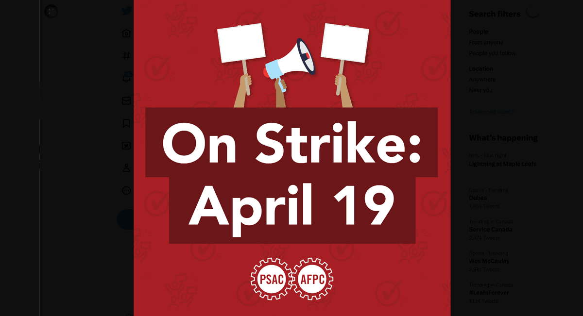 150,000 federal public service workers go on strike today including CRA workers