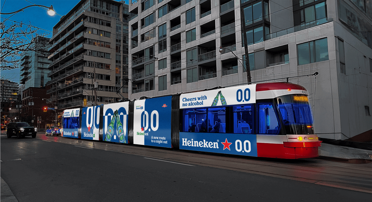 Climb aboard Heineken’s new ‘Route 0.0’ streetcar bar to take in Toronto’s buzziest nightlife spots
