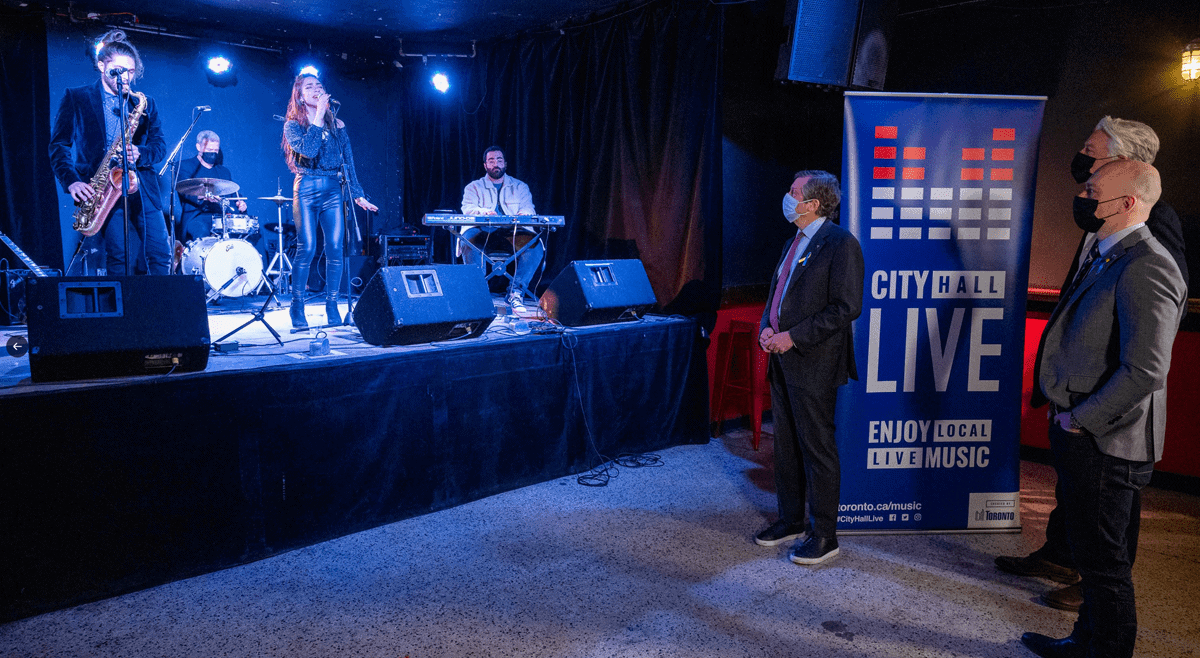 Mayor Tory celebrates Toronto’s music industry and the return of live music across the city