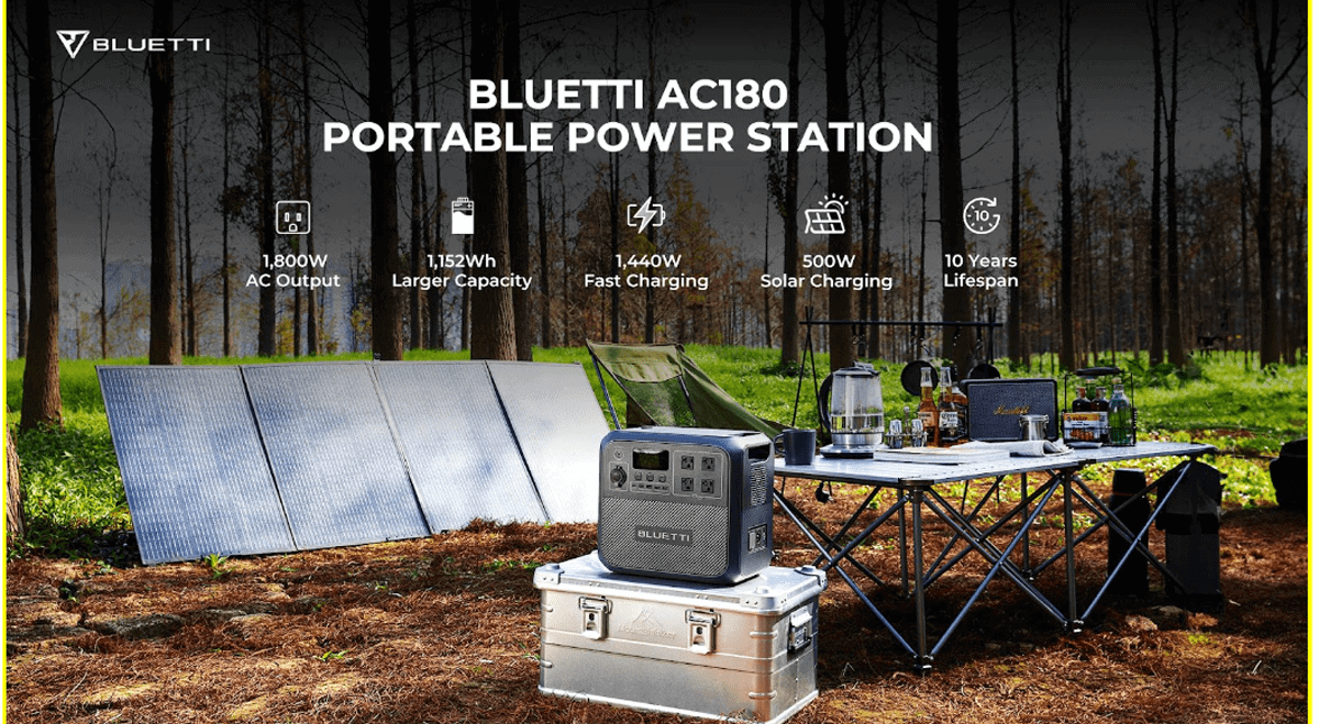 BLUETTI AC180 Mobile Power Station Is Looking Forward to Meet the World 