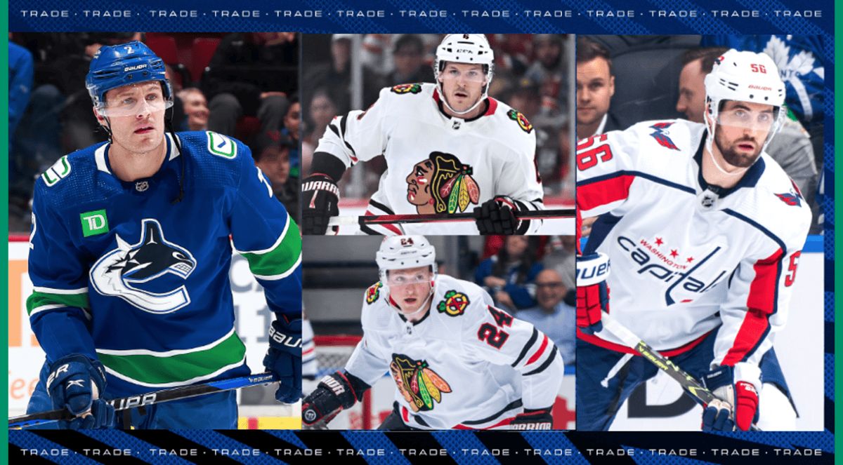 Maple Leafs acquire veteran defensemen Luke Schenn from Canucks and Erik Gustafsson from the Capitals