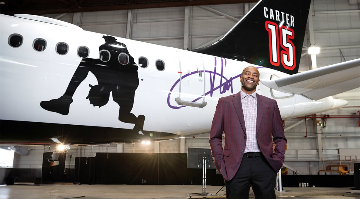 Air Canada pays fitting tribute to #15 Vince “Air Canada” Carter ahead of jersey retirement
