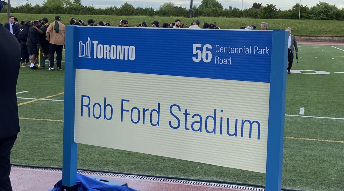 City of Toronto renames Centennial Park Stadium in memory of former mayor Rob Ford