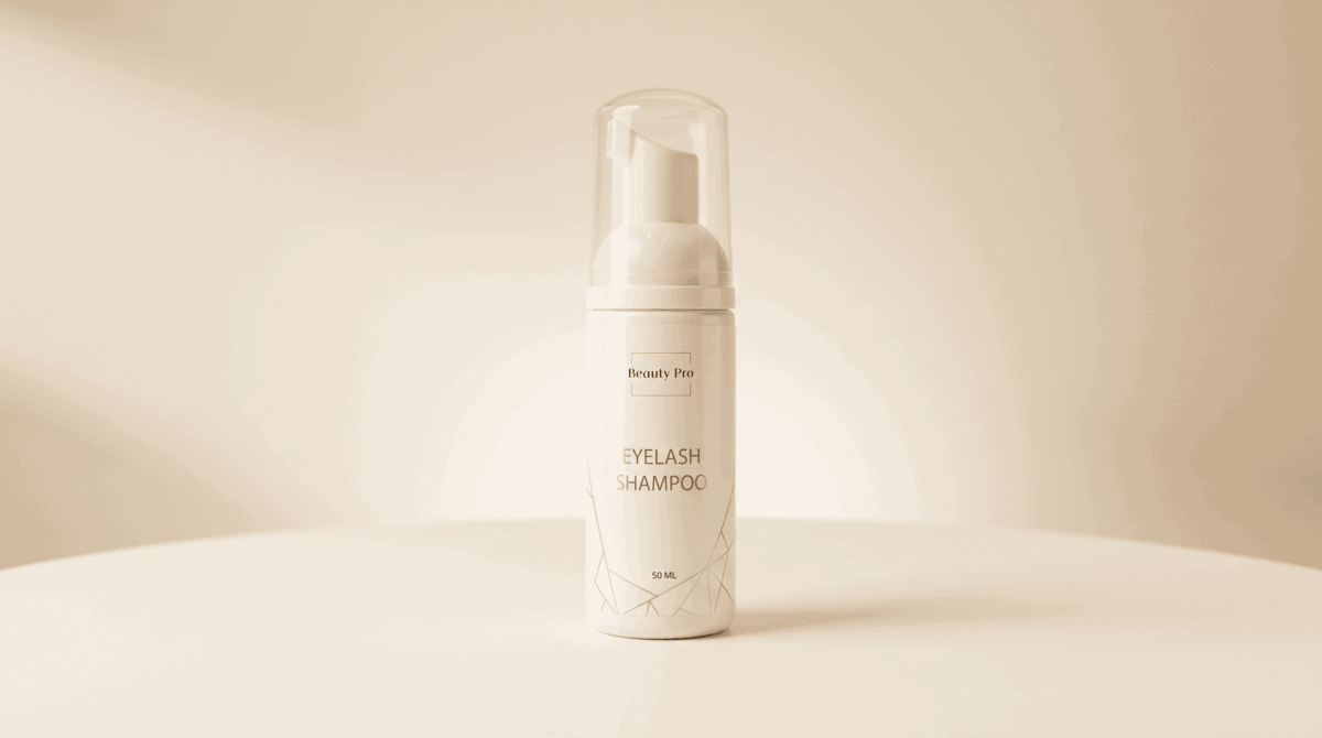 Шампунь (пенка) для ресниц с очищающей кисточкой от Beauty Pro (50ml) — изображение 1