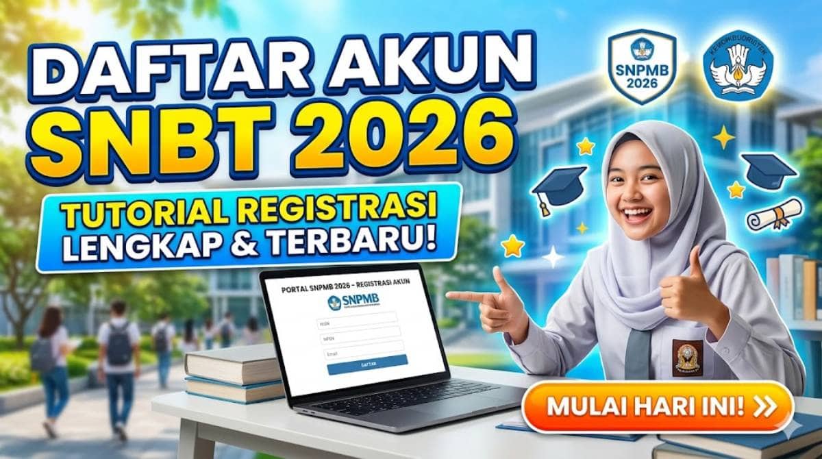 Cara Daftar Registrasi Akun SNBT dan Login di Portal SNPMB 2026