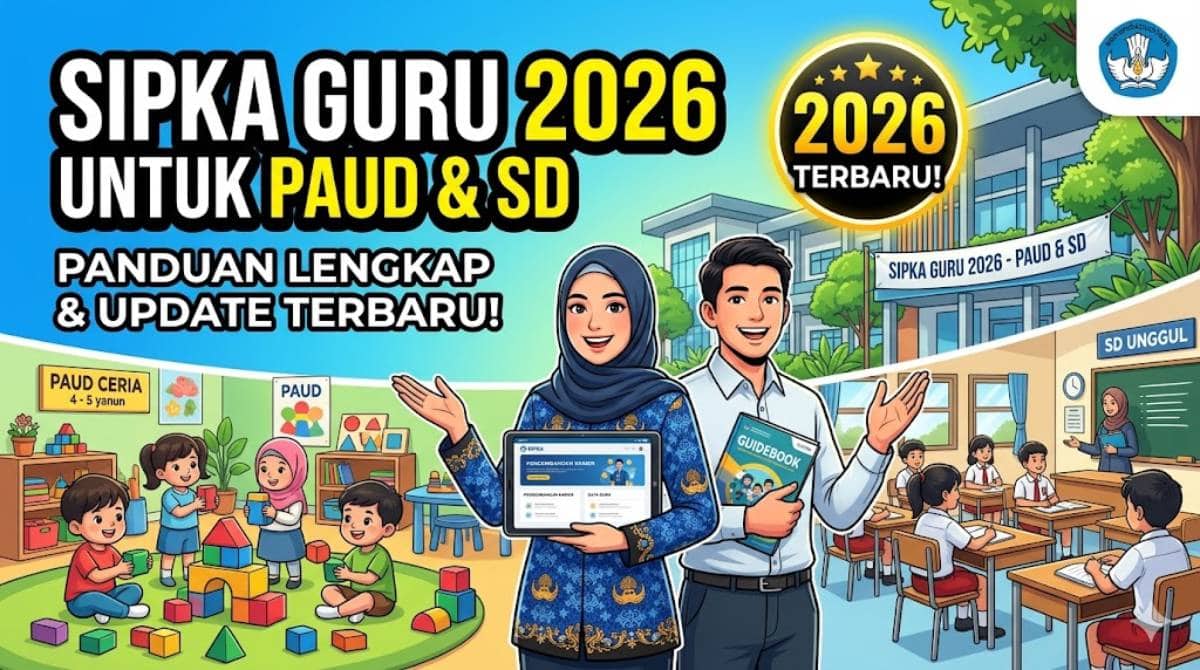 Cara Daftar SIPKA Guru 2026 PAUD dan SD Gratis Secara Online