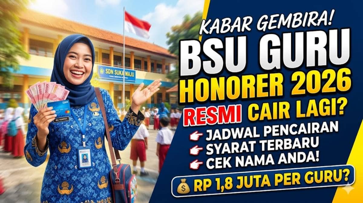 BSU Guru Honorer 2026: Panduan Lengkap Syarat dan Cara Cek Jadwal Pencairan