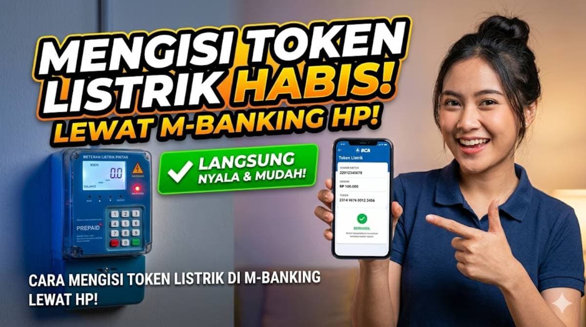 Cara Mengisi Token Listrik yang Sudah Habis di M-Banking Lewat Hp