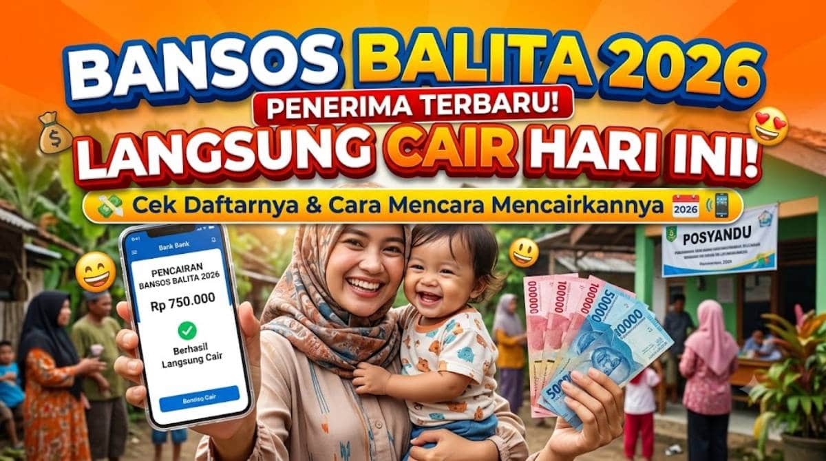 Cara Mudah Cek Penerima Bansos Balita 2026 Lewat HP Langsung Cair