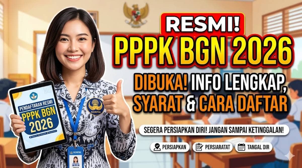 Rekrutmen PPPK BGN 2026: Bocoran Formasi dan Cara Daftar Cepat