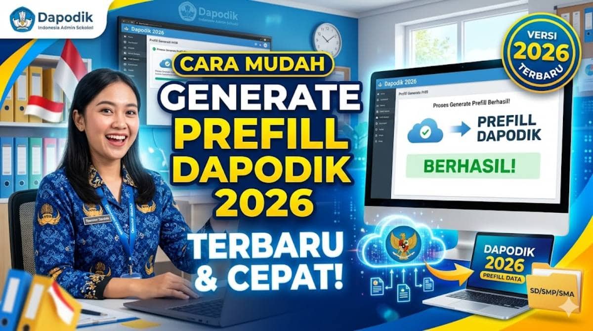 Strategi Jitu Generate Prefill Dapodik 2026 Terbaru untuk Operator Sekolah
