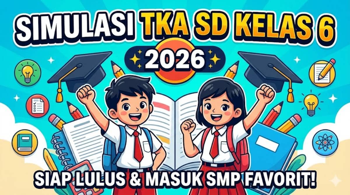 Strategi Lolos Sekolah Favorit Lewat Simulasi TKA SD Kelas 6 Terbaru 2026 Gratis