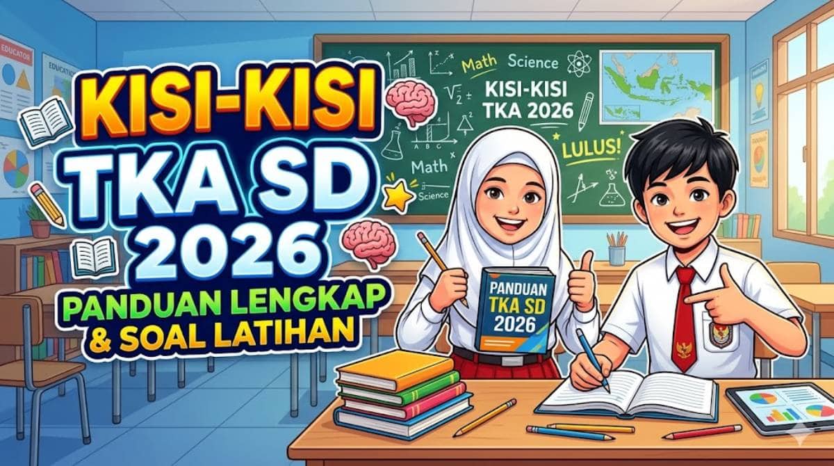 Update Kisi Kisi TKA SD 2026 untuk Ujian Soal MTK dan Bahasa Indonesia