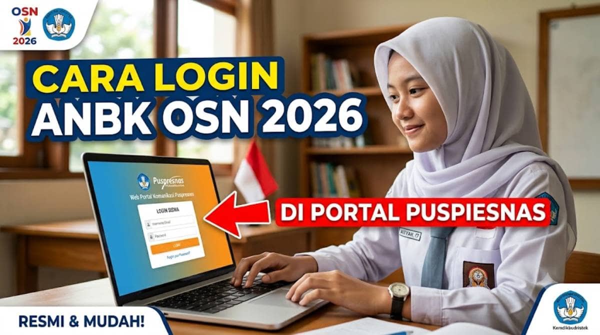 ANBK OSN 2026: Cara Login di Web Portal Komunikasi Puspresnas