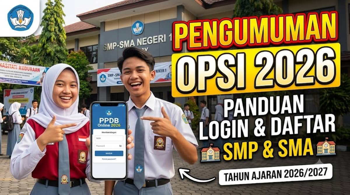 Pengumuman Opsi 2026: Panduan Login Daftar SMP dan SMA