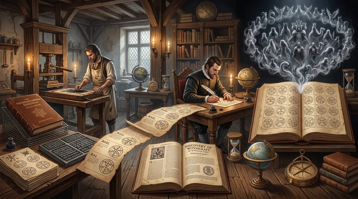 История Ars Goetia — переписывание гримуаров, магических печатей и рукописей о 72 духах Соломона.