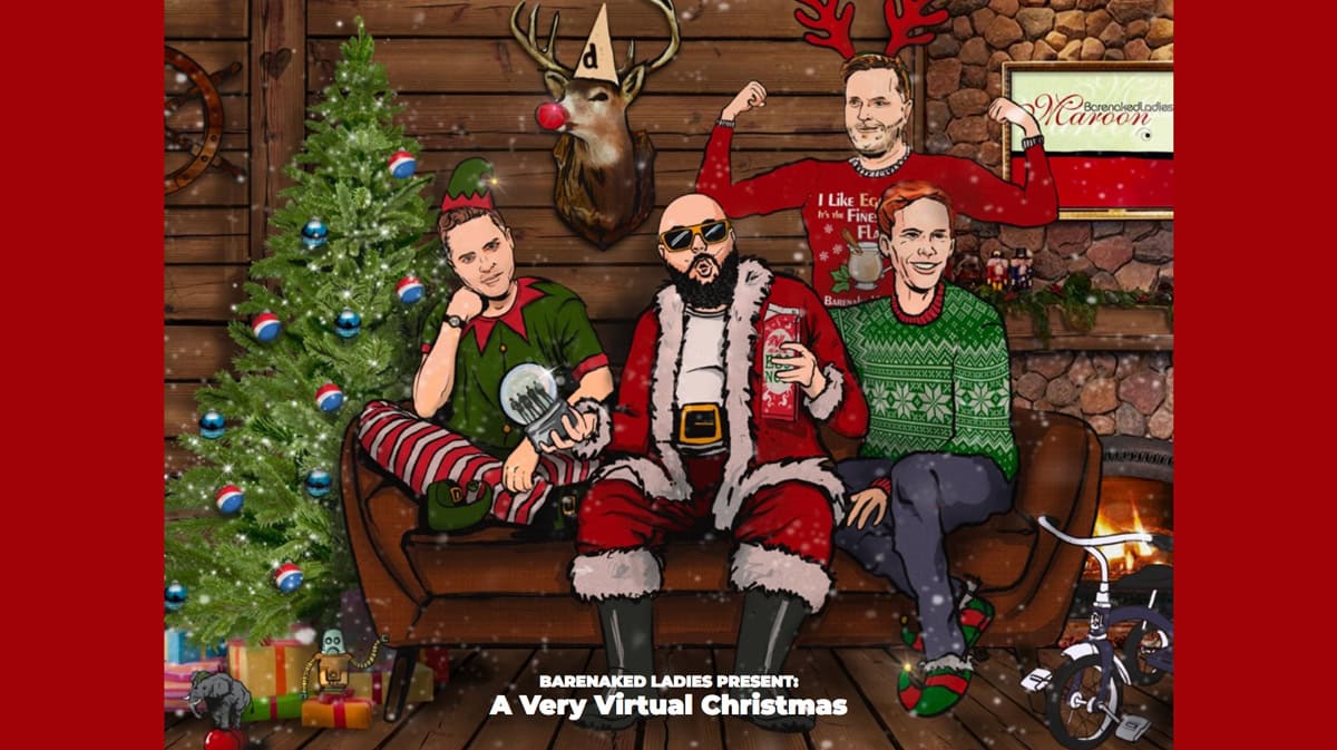 Barenaked Ladies ‘A Very Virtual Christmas’ livestreams this weekend in Canada and U.K.