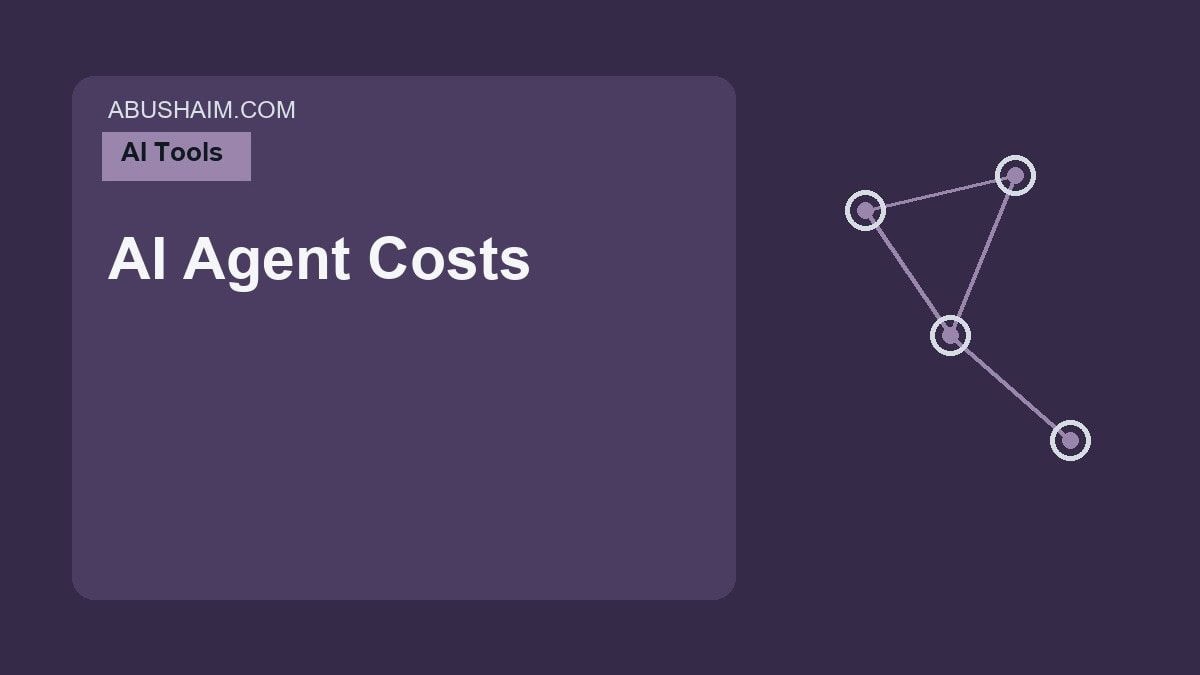 AI Agent Costs featured image with a simple enterprise AI network design