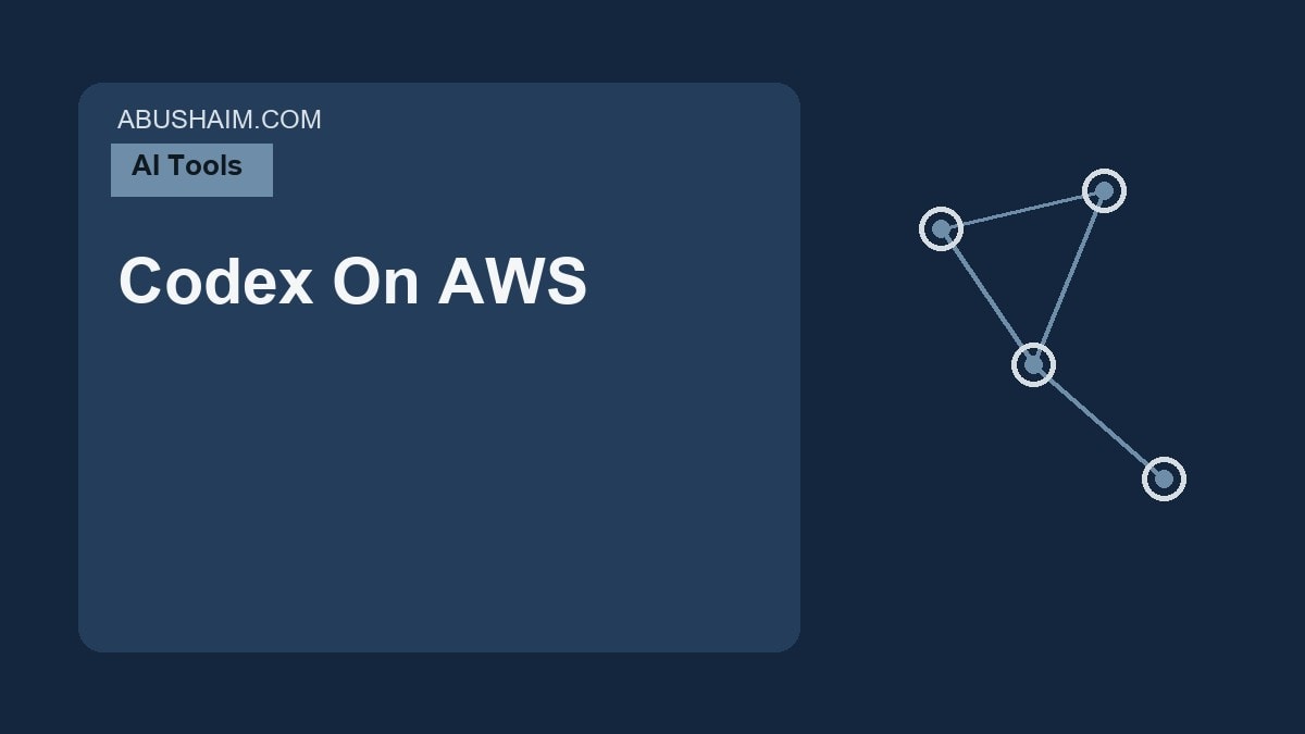 Codex On AWS featured image with a simple enterprise AI network design