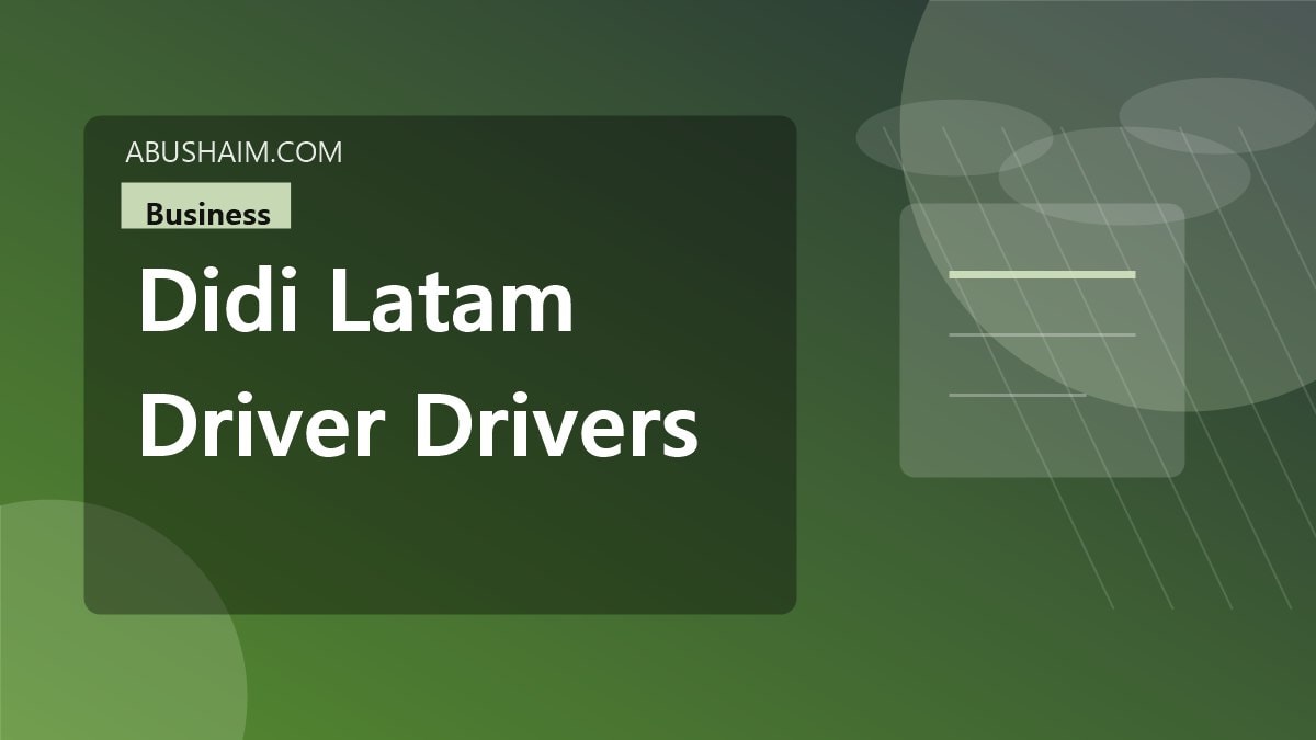 didi latam driver drivers didi latam, DiDi LATAM Driver How do drivers use DiDi LATAM? Read This Complete Guide Now, business guide