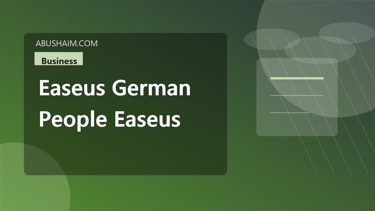 easeus german people easeus german, EaseUS (DE - German) How do people use EaseUS in German? Read My Full Guide Now, business guide