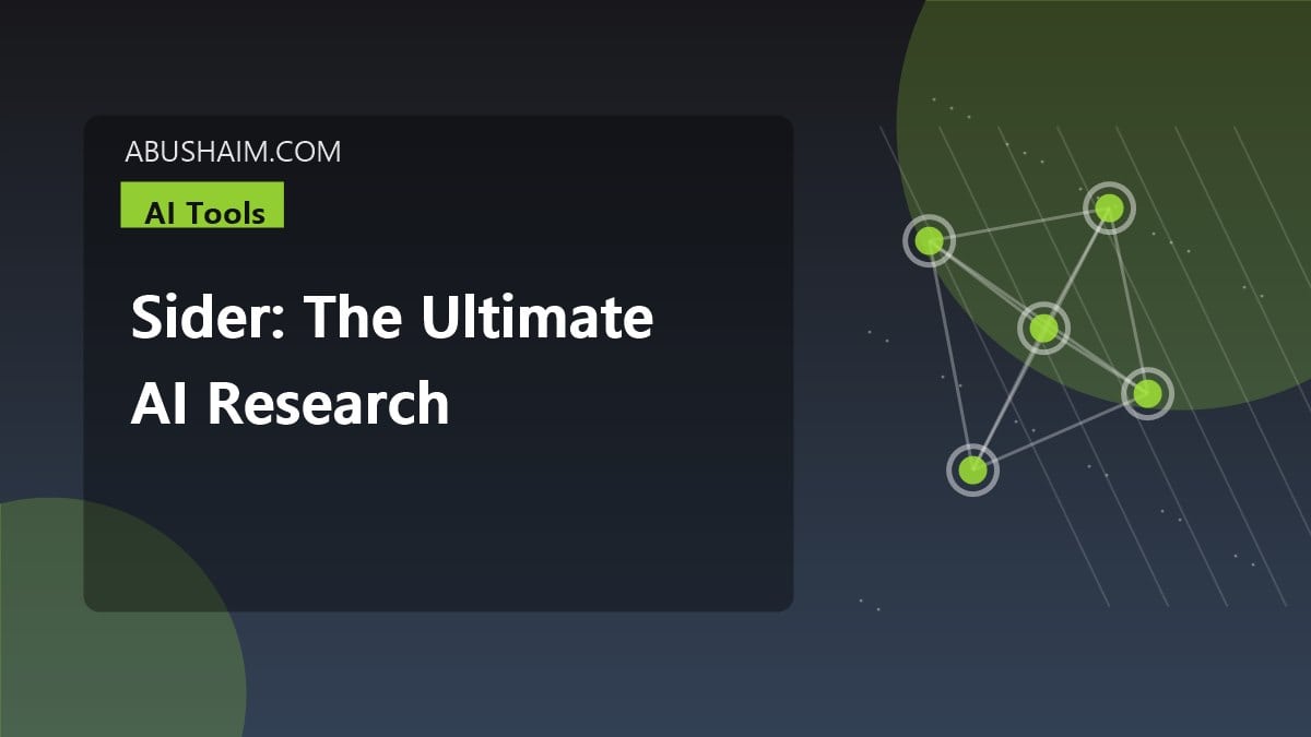 sider, Sider: The Ultimate AI Research and Writing Tool for Professionals, ai tools guide