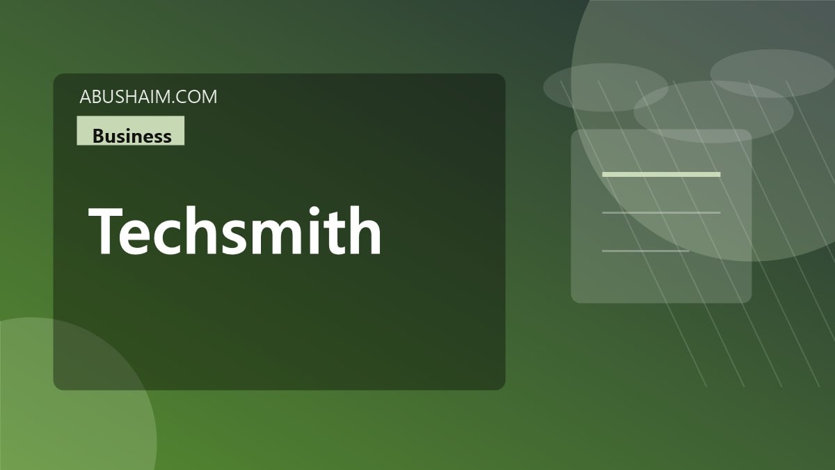 TechSmith 4 techsmith, TechSmith, business guide