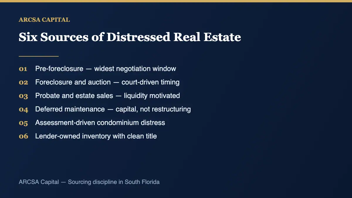 Distressed real estate in Miami: six sources of opportunity