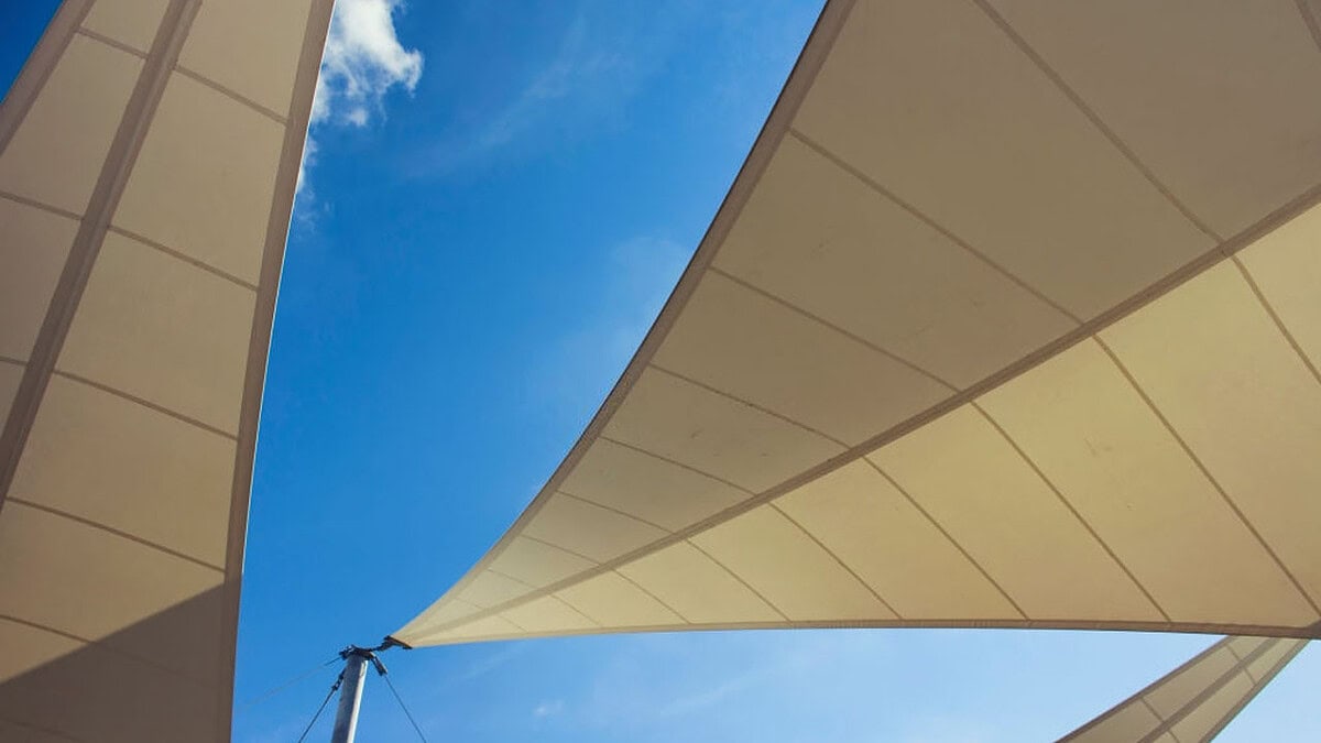 kanopi membrane, puncak, arsitektur modern