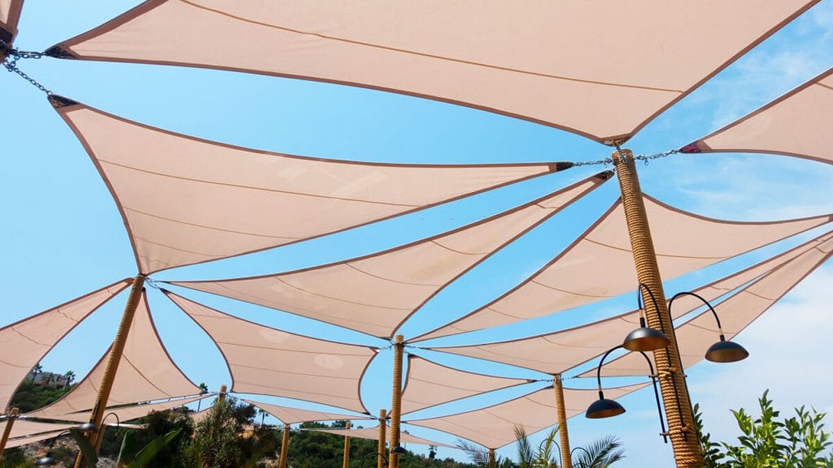 kanopi membrane, puncak, arsitektur modern